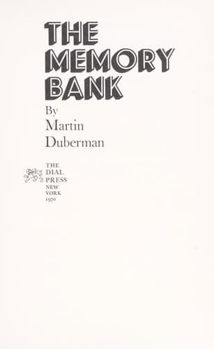 Tapa de The memory bank