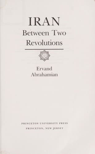Tapa de Iran between two revolutions