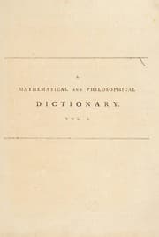 Tapa de A mathematical and philosophical dictionary