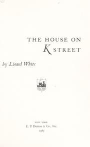 Tapa de The house on K Street
