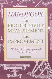 Tapa de Handbook for productivity measurement and improvement
