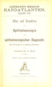 Tapa de Atlas und Grundriss der Ophthalmoscopie und ophthalmoscopischen Diagnostik