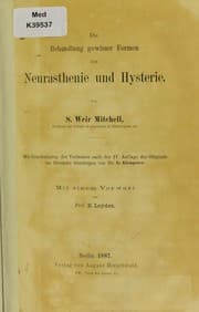 Tapa de Die Behandlung gewisser Formen von Neurasthenie und Hysterie