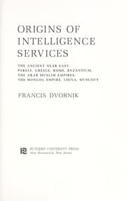 Tapa de Origins of intelligence services
