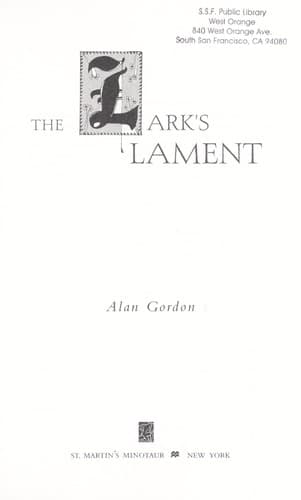 Tapa de The lark's lament