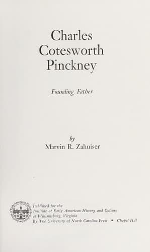 Tapa de Charles Cotesworth Pinckney, founding father