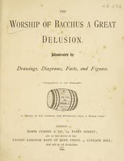 Tapa de The worship of Bacchus, a great delusion