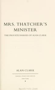 Tapa de Mrs. Thatcher's minister