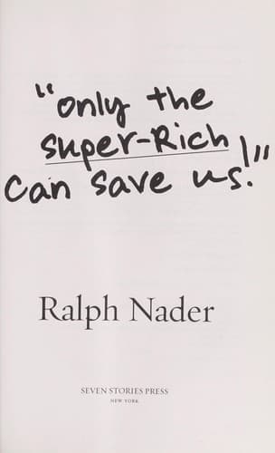 Tapa de Only the Super-Rich Can Save Us!