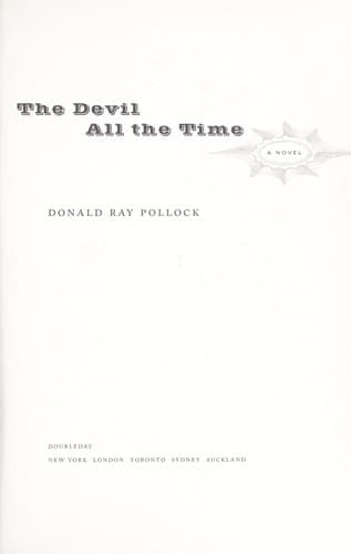 Tapa de The devil all the time : a novel