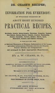 Tapa de Dr. Chase's recipes, or, information for everybody