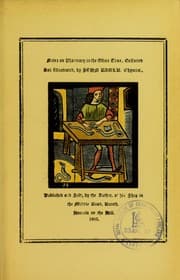 Tapa de Notes on pharmacy in the olden time, collected and illustrated
