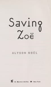 Tapa de Saving Zoe