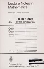 Tapa de Optimization and optimal control