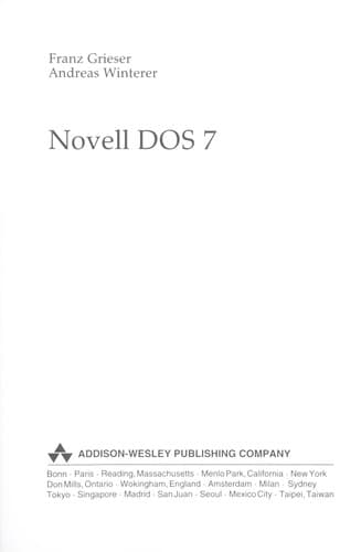 Tapa de Novell DOS 7