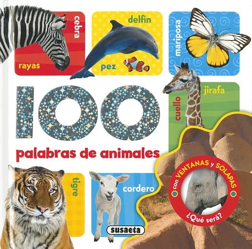 Tapa de 100 palabras de animales