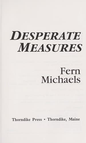 Tapa de Desperate Measures