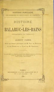 Tapa de Histoire de Balaruc-les-Bains