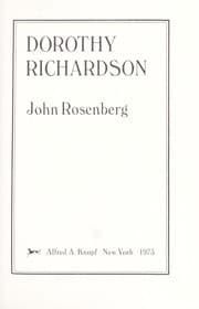 Tapa de Dorothy Richardson