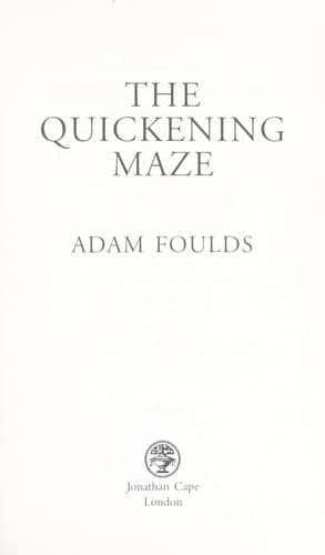 Tapa de The quickening maze