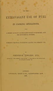 Tapa de On the extravagant use of fuel in cooking operations