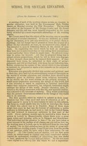 Tapa de School for secular education