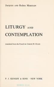 Tapa de Liturgy and contemplation