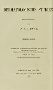 Tapa de Beitrage zur Anatomie und Pathogenese der Urticaria simplex und pigmentosa. Zur Kenntnis des elastischen Gewebes der Haut