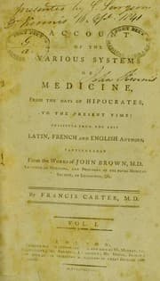 Tapa de An account of the various systems of medicine, from the days of Hipocrates [sic] to the present time