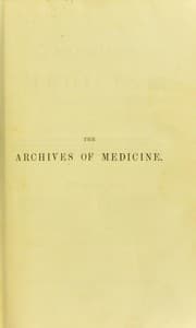 Tapa de Archives of medicine