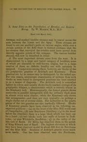 Tapa de Some notes on the distribution of erratics over eastern Moray