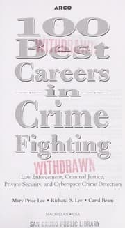 Tapa de 100 best careers in crime fighting