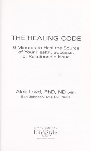 Tapa de The healing code