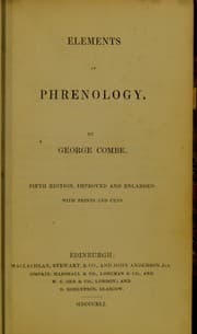 Tapa de Elements of phrenology