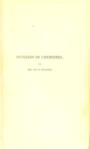 Tapa de Outlines of chemistry