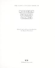 Tapa de The Games & puzzles book of modern board games