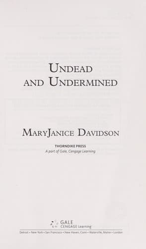Tapa de Undead and undermined