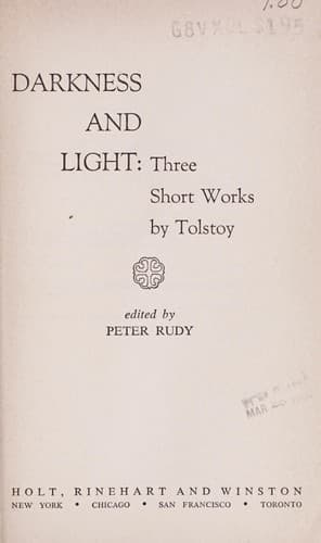 Tapa de Darkness and light: