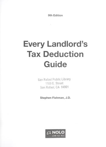 Tapa de Every landlord's tax deduction guide