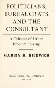 Tapa de Politicians, bureaucrats, and the consultant
