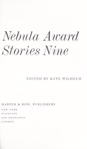 Tapa de Nebula Award Stories 9