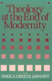 Tapa de Theology at the end of modernity