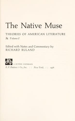 Tapa de The native muse