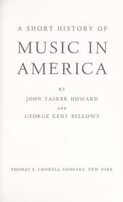 Tapa de A short history of music in America