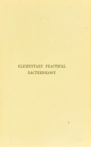 Tapa de A course of elementary practical bacteriology : including bacteriological analysis and chemistry