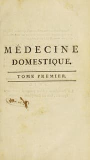 Tapa de M©♭decine domestique, ou, Trait©♭ complet des moyens de se conserver en sant©♭, & de gu©♭rir les maladies, par le r©♭gime & les remedes simples