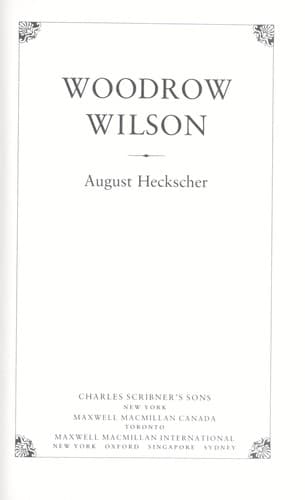 Tapa de Woodrow Wilson