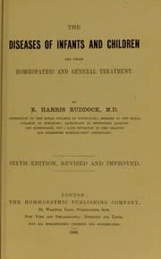 Tapa de The diseases of infants and children and their hom¿opathic and general treatment