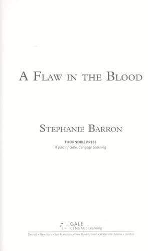 Tapa de A flaw in the blood