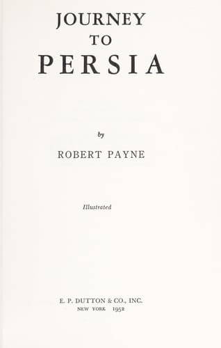 Tapa de Journey to Persia